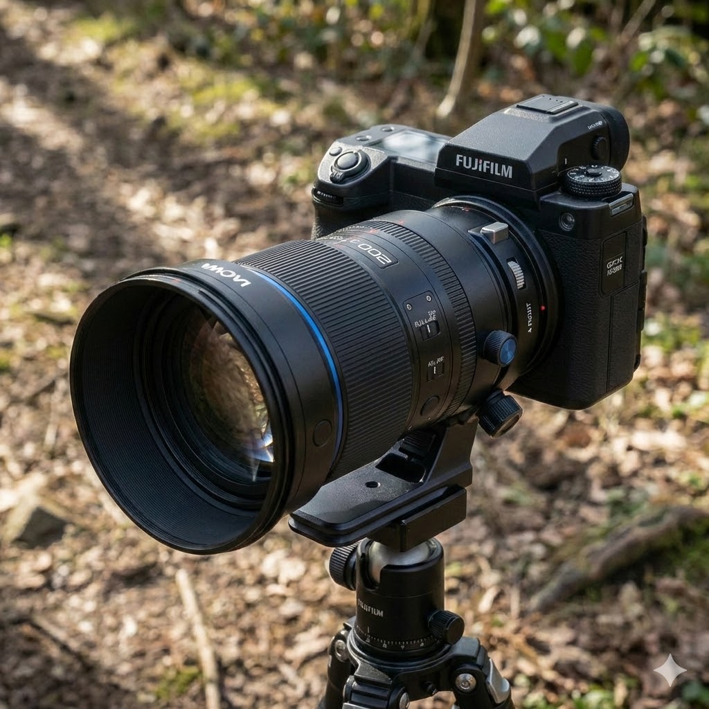 AI Generated Image of Laowa 200mm f/2.0 on GFX