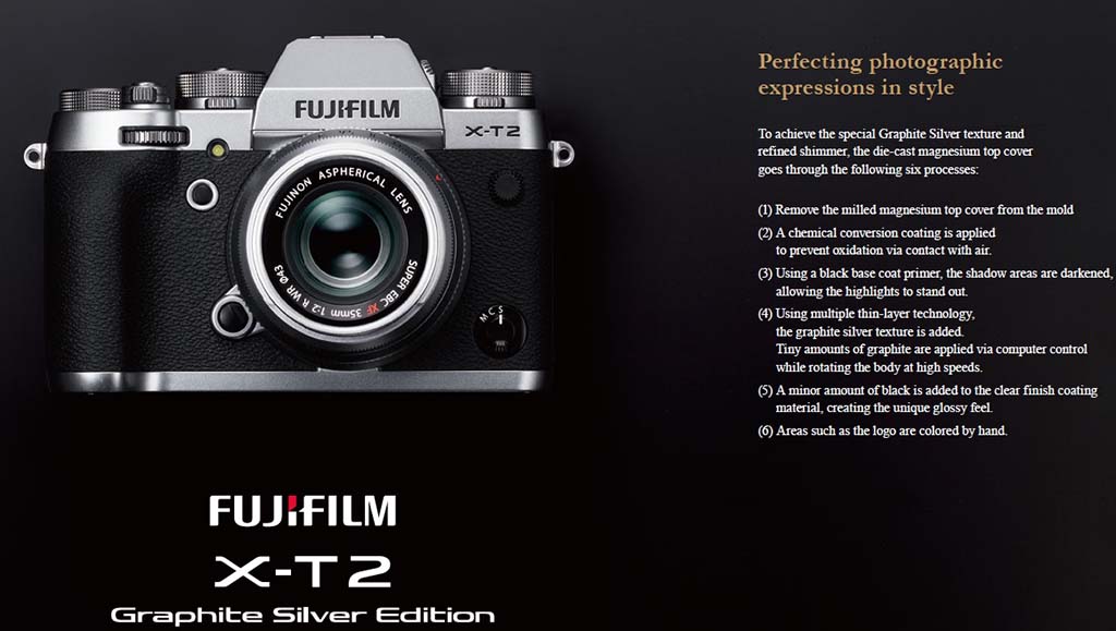 First Fujifilm X-T2 Graphite Editions Arrive - Fuji Addict