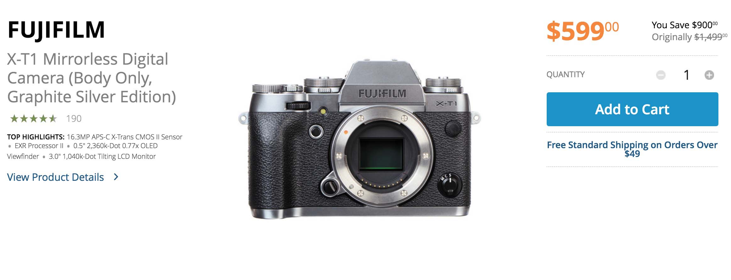 Fujifilm X-T1 Graphite Deal Zone (Including 35mm Bundle and Deluxe Kit ...