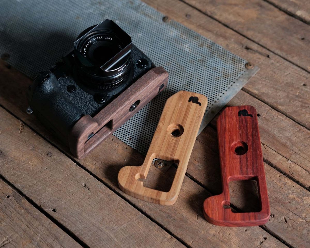 Jb Custom Camera JB Camera Designs Fujifilm X-H1 Wood Grip-Base - Fuji Addict