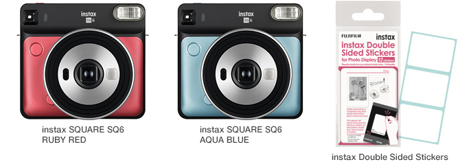 FUJIFILM INSTAX SQUARE SQ6 Fuji Instant Film Camera - Aqua Blue