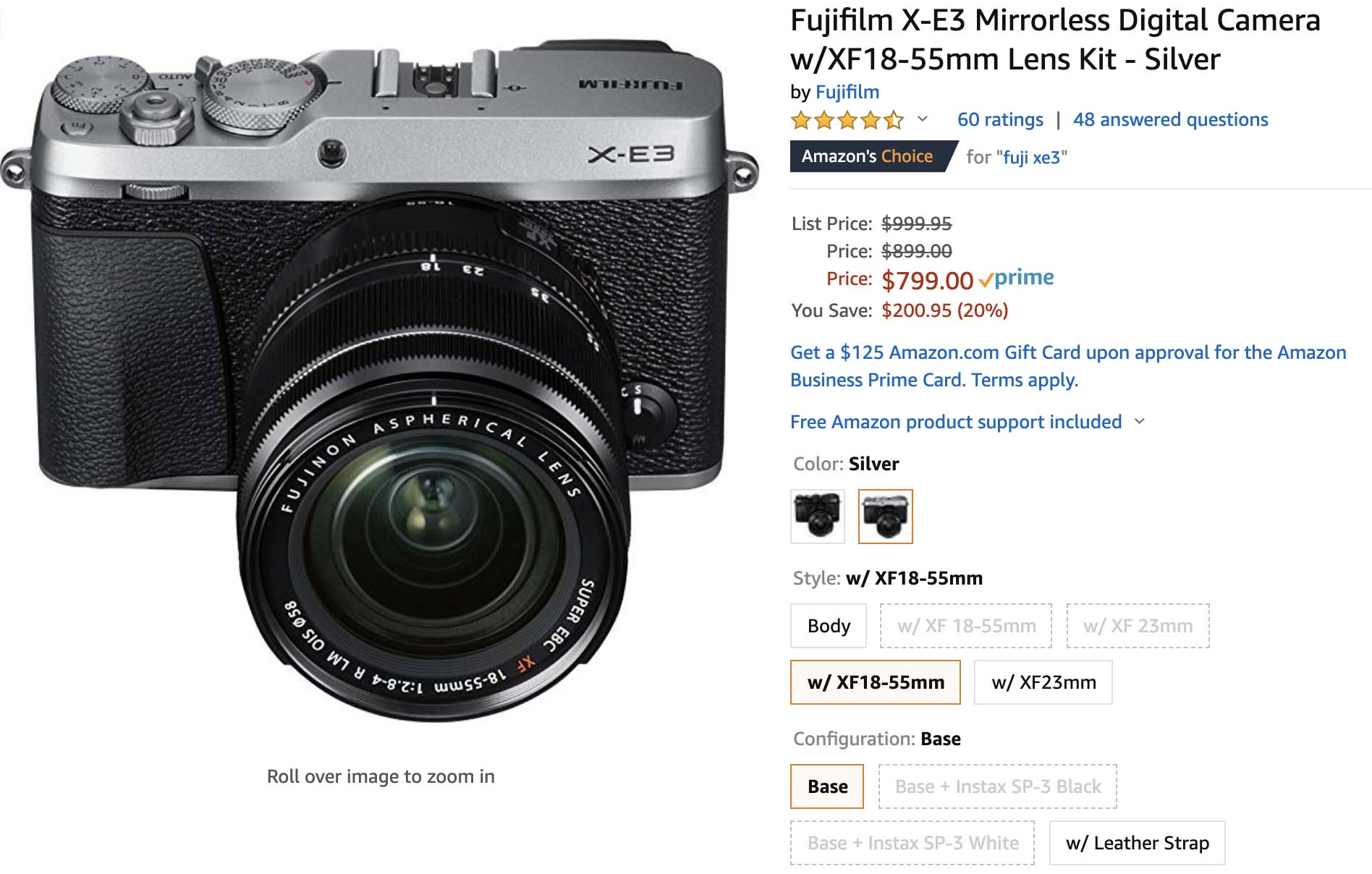Fujifilm X-E3 Now $799 With Kit Lens and $599 For The Body - Fuji
