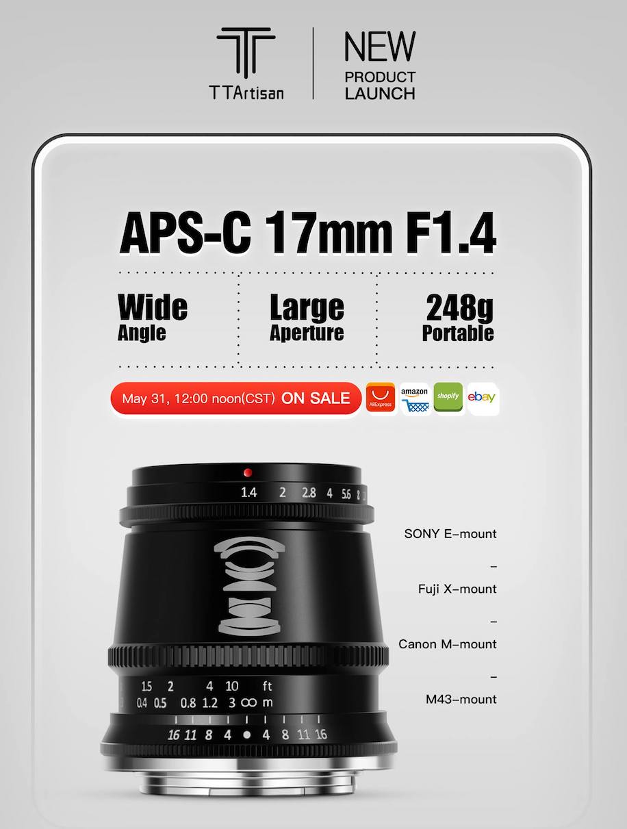 TTArtisan 17mm f/1.4 Announced - Fuji Addict