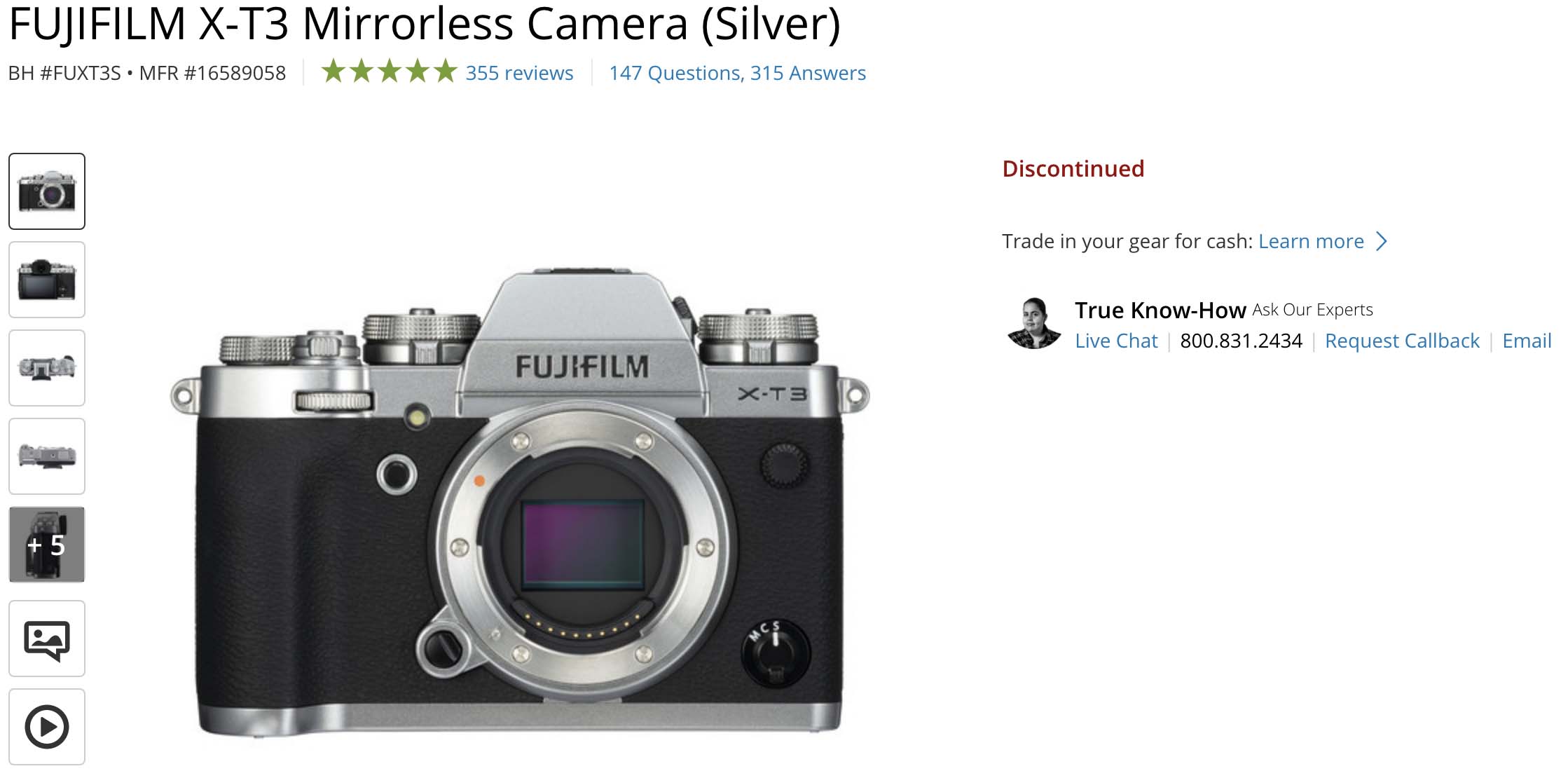 fuji xt3 discontinued