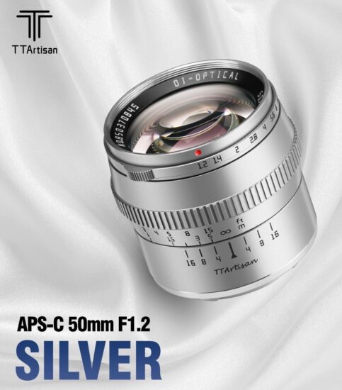 TTArtisan 50mm f/1.2 Silver Announced - Fuji Addict