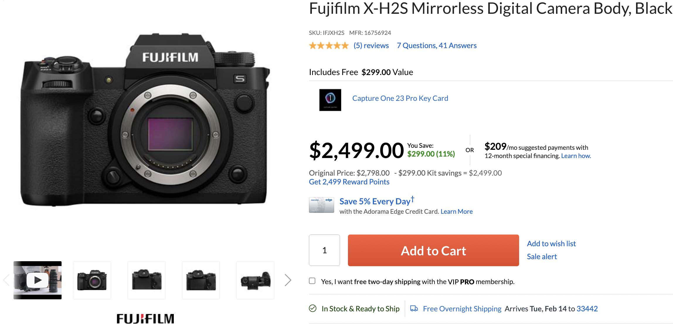 Buy Fujifilm X-H2S Get Capture One Pro Free - Fuji Addict