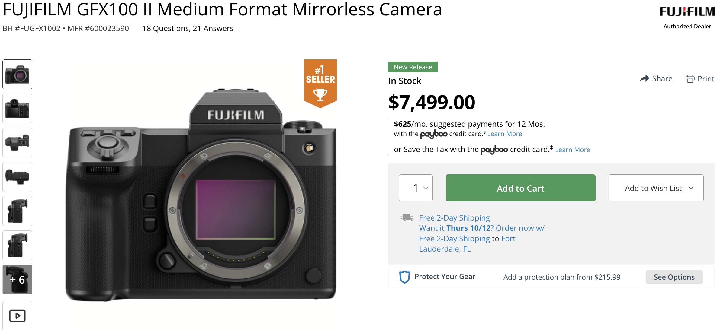 Fujifilm GFX100II and GF55mm f/1.7 Still In Stock Almost Everywhere ...