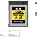 Permalink to Deal Zone Nextorage 500GB and 1T CFExpress Type B Cards and Memorial Day Savings